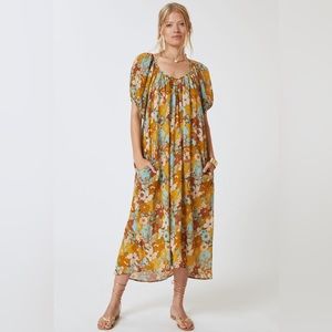Sundry Retro Floral Maxi Dress